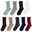 Women's Stockings Thigh-High Crimping Socks Tights Thermal Warm Leg Shaping High Elasticity Jacquard Knee high Socks Light Blue Black Wine One-Size