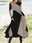 Women's Work Dress Casual Dress Swing Dress Fashion Winter Dress Daily Midi Dress Pocket Print Crew Neck Long Sleeve Color Block Regular Fit Black Red Brown Fall Winter S M L XL XXL