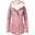 Women's Parka Waterproof Puffer Jacket Thermal Warm Heated Coat Fleece Lined Winter Coat Windproof Outdoor Zip up Hooded Coat Sports Hiking Jacket Purple Pink