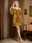 Sequin Velvet V Neck Mini Dress