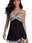 Women's Swimwear Tankini 2 Piece Boy Leg Swimsuit Backless High Waist Vacation Beach Wear Geometric V Neck Sleeveless Bathing Suits