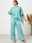 Women's Elegant Vintage Pants Sets Wide Leg Pants Half Sleeve Crew Neck Solid Color Plain Layered Work Daily Jade Summer Loose Fit