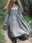 Women's Floral V Neck Maxi Dress Long Sleeve Summer Spring