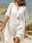 Women's Beach Dress Tropical Stylish Plain Midi Dress Short Sleeve Crew Neck Patchwork Loose Fit Daily Date White Summer