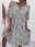 Women's Casual Dress V-Neck Short Sleeve Pink White Floral Print Empire Waist Spring Summer Versatile Daily Beach Picnic Flowy Comfortable Fabric Sizes Available