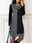 Women's Casual Dress Midi Dress Patchwork Casual Cowl Neck Long Sleeve Blue Gray Color