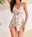 Women's Swimwear Tankini Swimsuit Vacation Tropical Floral Leaves Sleeveless Bathing Suits
