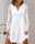 Women's White Dress Mini Dress Lace Button Date Vacation Elegant Split Neck Long Sleeve Lantern Sleeve Black White Red Color