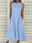 Women's Midi Dress Sleeveless Pockets Casual A-Line Silhouette Round Neckline White Summer Versatile Regular Fit Comfortable Lightweight Breathable Clothing Apparel