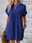Women's Casual Dress Mini Dress Pocket Casual Crew Neck Short Sleeve White Blue Khaki Color