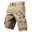 Men's Cargo Shorts Multiple Pockets Graphic Smile Printed Outdoor Short Sports Classic Micro-elastic Shorts