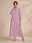 Ethnic Floral Notched Collar Maxi Dress