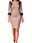 Women's Work Dress Shift Dress Elegant Office Daily Midi Dress Patchwork Crew Neck 3/4 Length Sleeve Plain Slim Pink Fall Winter S M L XL 2XL