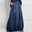 Women's Skirt Long Skirt Fashion Summer Maxi Skirts Solid Colored Pocket Vacation Office / Career Blue Gray Light Blue Summer Denim