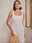 Women's Sheath Dress Mini Dress White Sleeveless Pure Color Cold Shoulder Summer Spring Square Neck Elegant Vacation S M L XL XXL
