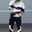 Men's Graphic Geometric 2pcs Hoodies Long Sleeve Long pants 3D Sweatshirt Sets Hooded Streetwear Sportswear Basic Sports & Outdoor Casual Sports Print Black And White Black White