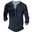 Men's Graphic Viking Henley Shirt Tee Long Sleeve 3D Print Vintage Fashion Designer Outdoor Casual Daily Spring &  Fall Navy Blue Brown Green Gray Henley Henley T-Shirt