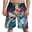 Men's Graphic Cartoon Unicorn Swimming Trunks Board Shorts Swim Shorts Mid Waist Streetwear Hawaiian Boho Casual Daily Holiday Drawstring Elastic Waist 3D Print Designer Clothing Apparel