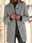Women's Winter Coat Coat Warm Breathable Buttons Pocket Daily Modern Casual Street Style Plain Outdoor Street Daily Wear Going out Single Breasted Stand Collar Regular Fit Long Sleeve Outerwear Black