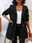Women's Trench Coat Fall Outdoor Zipper Plain Breathable Streetwear Regular Fit Outerwear Long Sleeve Black M
