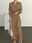 Women's Casual Dress Maxi long Dress Pleated Daily Elegant Fashion Shirt Collar Long Sleeve Black Brown Apricot Color