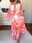 Women's Floral Lace up Print Off Shoulder Long Dress Maxi Dress Daily Vacation Long Sleeve Summer Spring