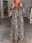 Women's Leopard Button Print Shirt Collar Midi Dress Daily Vacation Long Sleeve Summer Spring