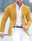 Men's Cocktail Attire Blazer Business Formal Evening Wedding Party Only tops Fashion Casual Summer Spring &  Fall Polyester Stripes Pocket Casual / Daily Single Breasted Blazer Black White Yellow Pink