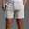 Men's Shorts Linen Shorts Summer Shorts Front Pocket Solid Color Comfort Breathable Short Casual Daily Vacation Fashion Black White Inelastic