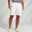 Men's Dress Shorts Zipper Pocket Solid Color Breathable Knee Length Formal Wedding Party Chic & Modern Formal White Navy Blue Micro-elastic