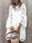 Women's Dress Set White Dress White Lace Wedding Dress Fashion Plain with Sleeve Mini Dress 3/4 Length Sleeve Crew Neck Outdoor Black White Summer Regular Fit
