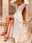 Women's White Dress Maxi Dress Button Split Thigh Vacation Beach Bohemia Hawaiian V Neck Long Sleeve Pink Green Beige Color