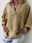 Women's Shirt Blouse Basic Casual Solid Color Regular Tops 3/4 Length Sleeve V Neck Regular Fit Daily Pink Blue Khaki Spring &  Fall