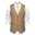 Men's Vest Gilet Daily Wear Vacation Going out Vintage Fashion Spring &  Fall Button Polyester Comfortable Plain Single Breasted V Neck Regular Fit Black Burgundy Khaki Vest