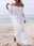 Women's White Dress White Lace Wedding Dress Beach Wear Maxi long Dress Ruffle with Sleeve Fashion Basic Plain Off Shoulder Long Sleeve Regular Fit Daily Vacation White 2023 Summer Spring S M L XL