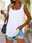 Women's Tank Top Vest Solid Color Daily Daily Basic Sleeveless U Neck Black Summer