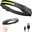 Headlamp Rechargeable 230 Wide Beam Head Lamp LED with Motion Sensor for Adults - Camping Accessories Gear Waterproof Head Light Flashlight for Hiking Running Repairing Fishing Cycling