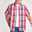Men's Plaid Shirt Plaid Shirt Button Up Shirt Short Sleeve Shirt Turndown Outdoor Casual Red Plus Size Clothing Apparel Modern Style Retro Vintage