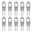 BAJCR G4 Halogen Bulb 20W, 10 Pack Dimmable G4 Light Bulb for Under Cabinet Puck Light, Chandeliers, Track Lighting, AC/DC 12 Volt, T3 JC Type Bi-Pin G4 Base, Warm White 2800K