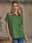 Women's Shirt Cotton Blend Elegant Pocket Short Sleeve Shirt Collar Work Casual Holiday Army Green Orange