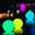 16-Color LED Pool Floating Light, LED Glowing Beach Ball 40cm 60cm Remote Control Waterproof Inflatable Floating Pool Light Yard Lawn Party Lamp