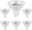 MR16 Halogen Bulb 12V 50W 600lm Warm White 3000K GU5.3 Halogen Lamp for Track Lighting Recessed Lighting 6PCS