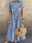 Women's Denim Dress Maxi Dress Button Pocket Casual Shirt Collar Long Sleeve Black Blue Sky Blue Color