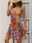Women's Tank Dress Ombre Print U Neck Mini Dress Sleeveless Summer