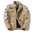 Men's Cotton Embroidered Military Jacket Cargo Jacket with Shoulder Straps Long Sleeve Standing Collar Multi-Pockets Coat Trucker Jacket US Flag Print Tactical Outerwear