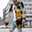 Men's Oil Painting Winter Coat Overcoat Coat With Pockets Casual Daily Wear Vacation Going out Print Front Pocket Fall & Winter Turndown Long Sleeve khaki