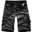Men's Tactical Shorts Cargo Shorts Shorts Hiking Shorts Buttons Multi Pocket Camouflage Wearable Knee Length Outdoor Daily Camping & Hiking Fashion Classic Black Army Green