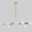 16 Bulbs 90cm(35.4") LED Gold Pendant Light Metal Glass Sputnik Electroplated 3.9" Lampshades Molecular Nordic Chandelier for Home Bedroom Kitchen 