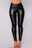 Women's Basic Essential Chic & Modern Pants Leggings Ankle-Length Pants Club Stretchy Solid Colored PU Artificial Leather High Waist Skinny Wine Red Black Dark Green color Dark Blue S M L XL XXL