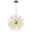12-Lights Modern Electroplated Globe Chandeliers Firework Led Nordic Style Pendant Lights Living Room Dining Room G9 Bulb Base